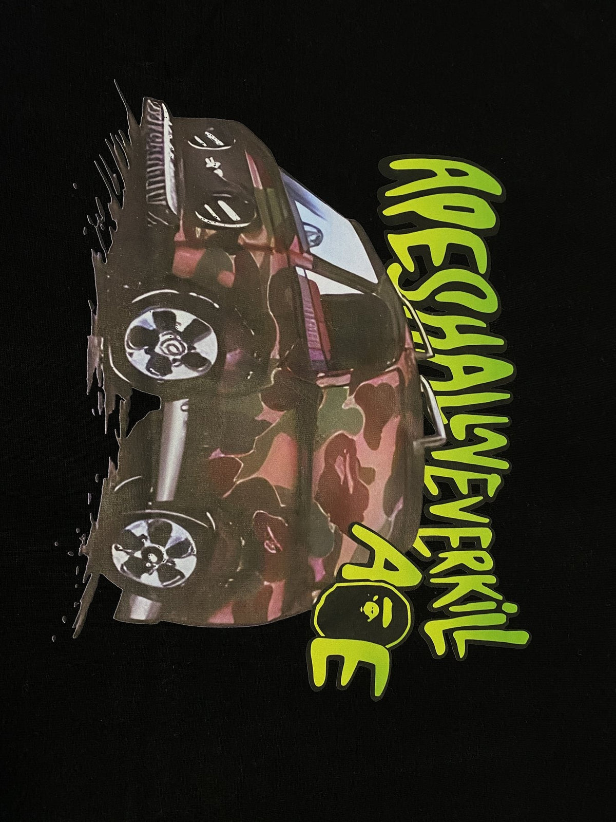 BAPE Car Graphic Short-Sleeve T-Shirt — detail
