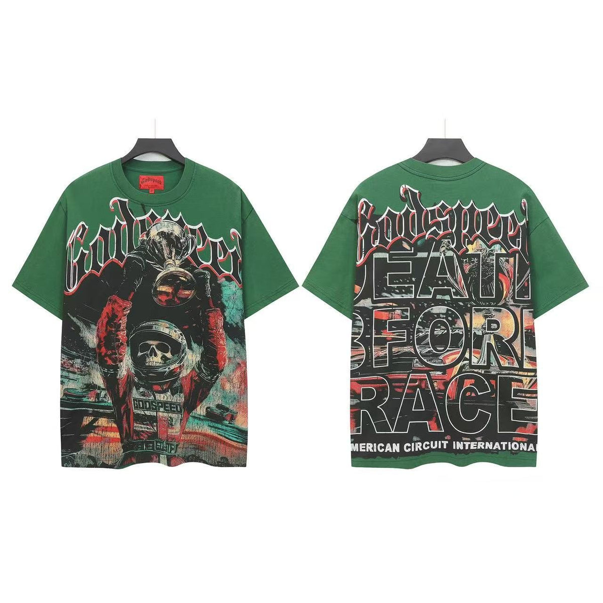 Godspeed Death Before Race Graphic T-Shirt — front