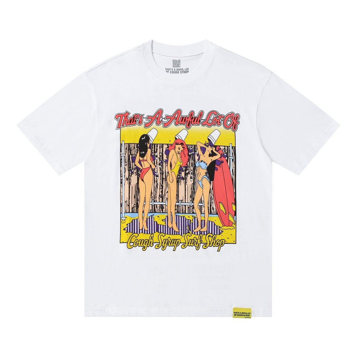 THAT'S A AWFUL LOT OF COUGH SYRUP Surf Graphic Short-Sleeve T-Shirt — hero