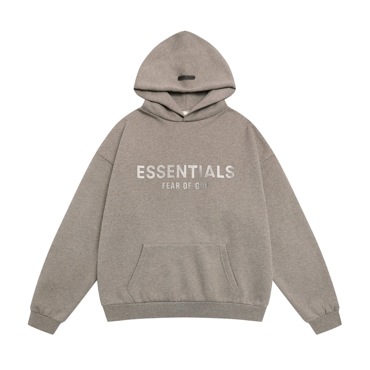 Essentials Fear of God Embossed Wordmark Pullover Hoodie — hero