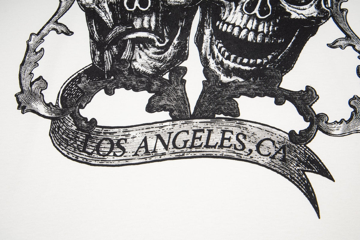 ASAALL White Graphic Sleeveless T-Shirt — detail