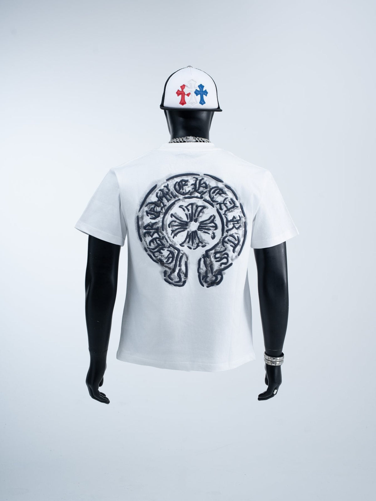 Chrome Hearts Back Emblem Graphic T-Shirt — context