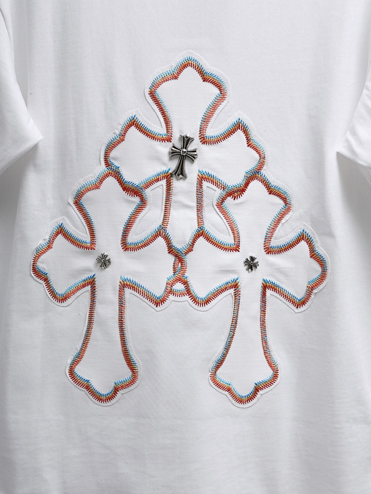 Chrome Hearts Clustered Cross Graphic T-Shirt — detail